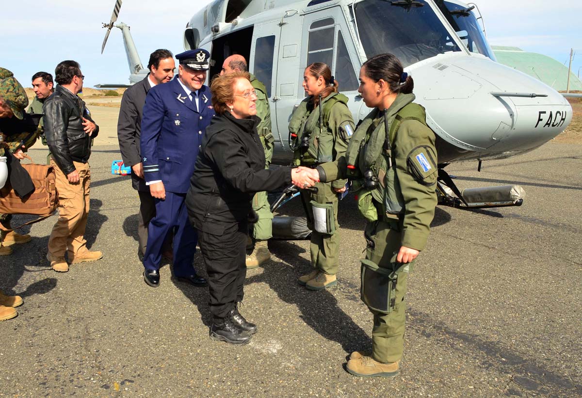 Fuerza Aérea De Chile apoyó con traslados aéreos visita presidencial a la región de Magallanes