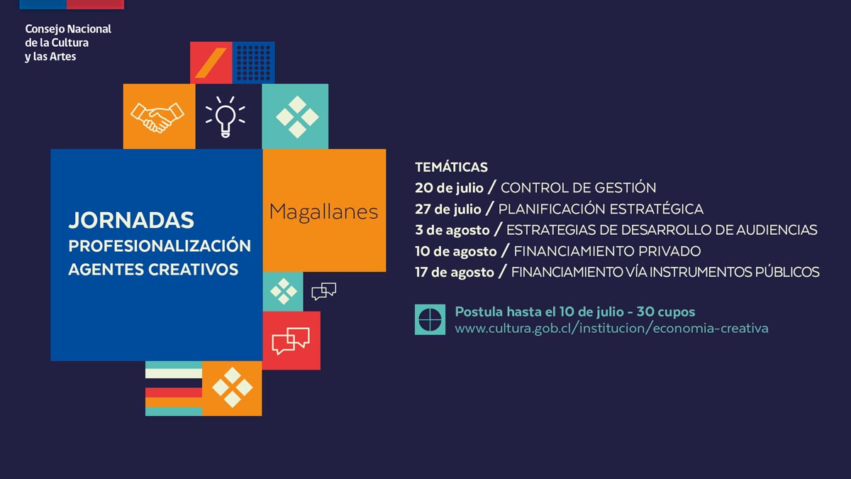 Jornadas de profesionalización  para agentes creativos en Magallanes