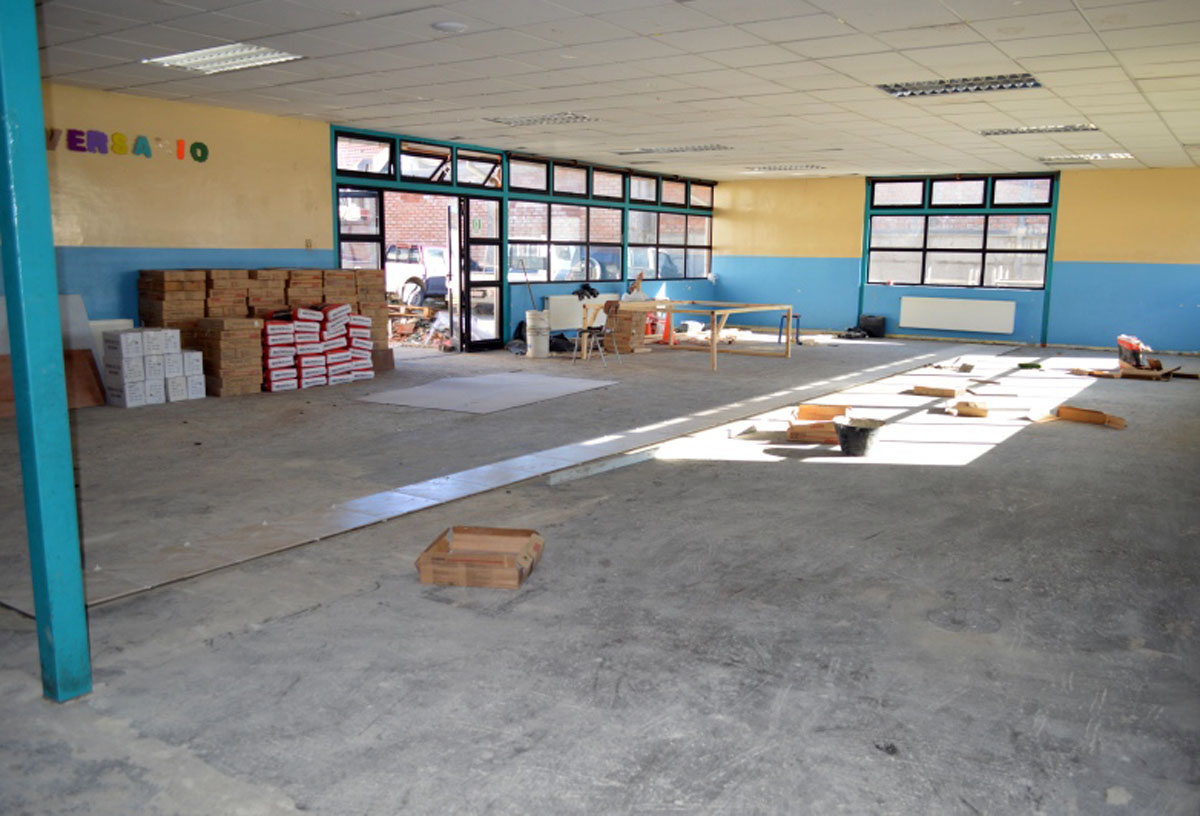 Escuela Argentina inicia trabajos de remodelación y mejoramiento de sus instalaciones