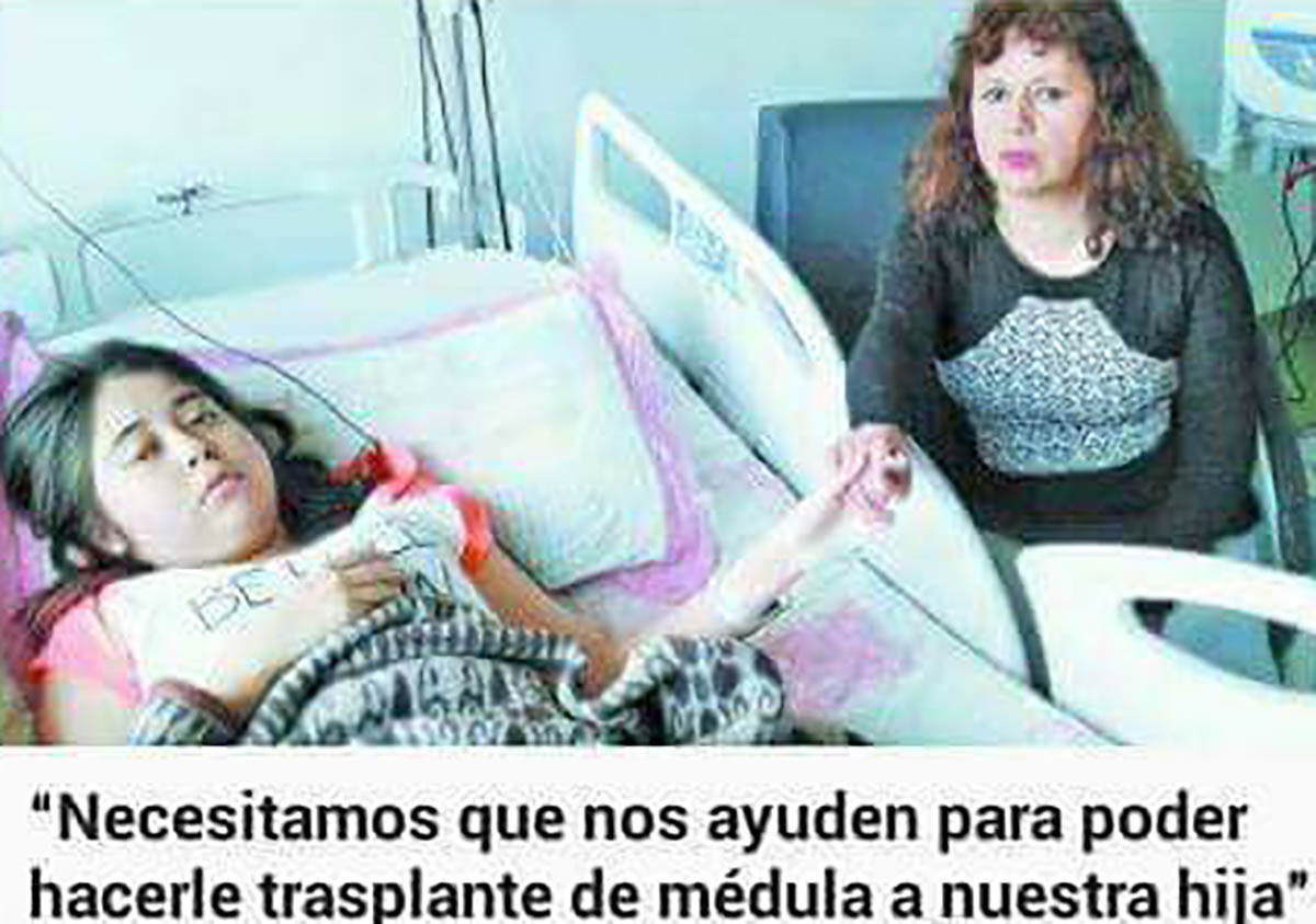 Magallánica de 15 años necesita trasplante de médula que cuesta 80 millones de pesos. La madre clama por ayuda desde Valdivia