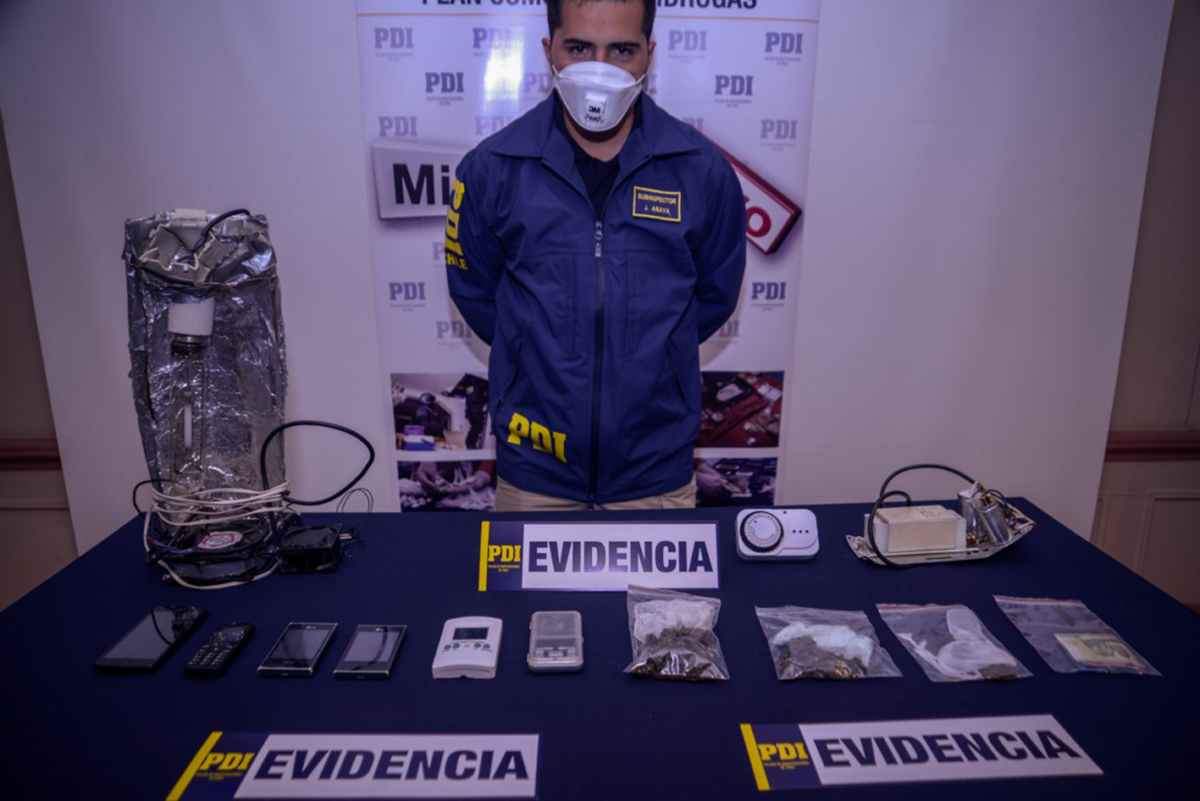 PDI Punta Arenas detuvo a sujeto que comercializaba droga en el sector sur