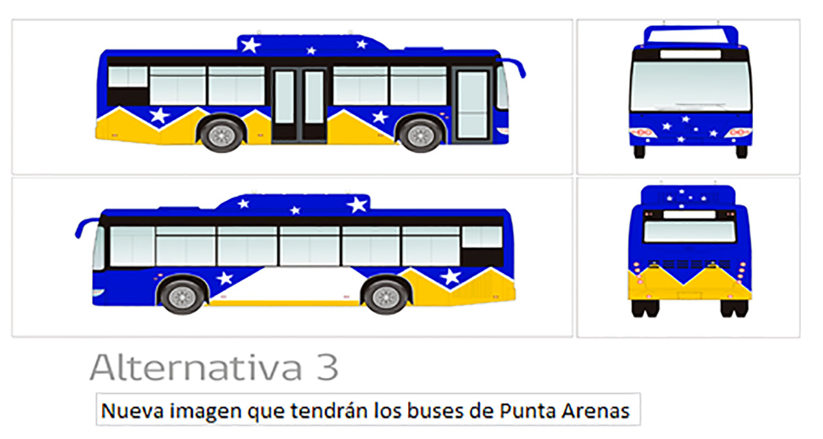 Nueva imagen de los buses urbanos de Punta Arenas