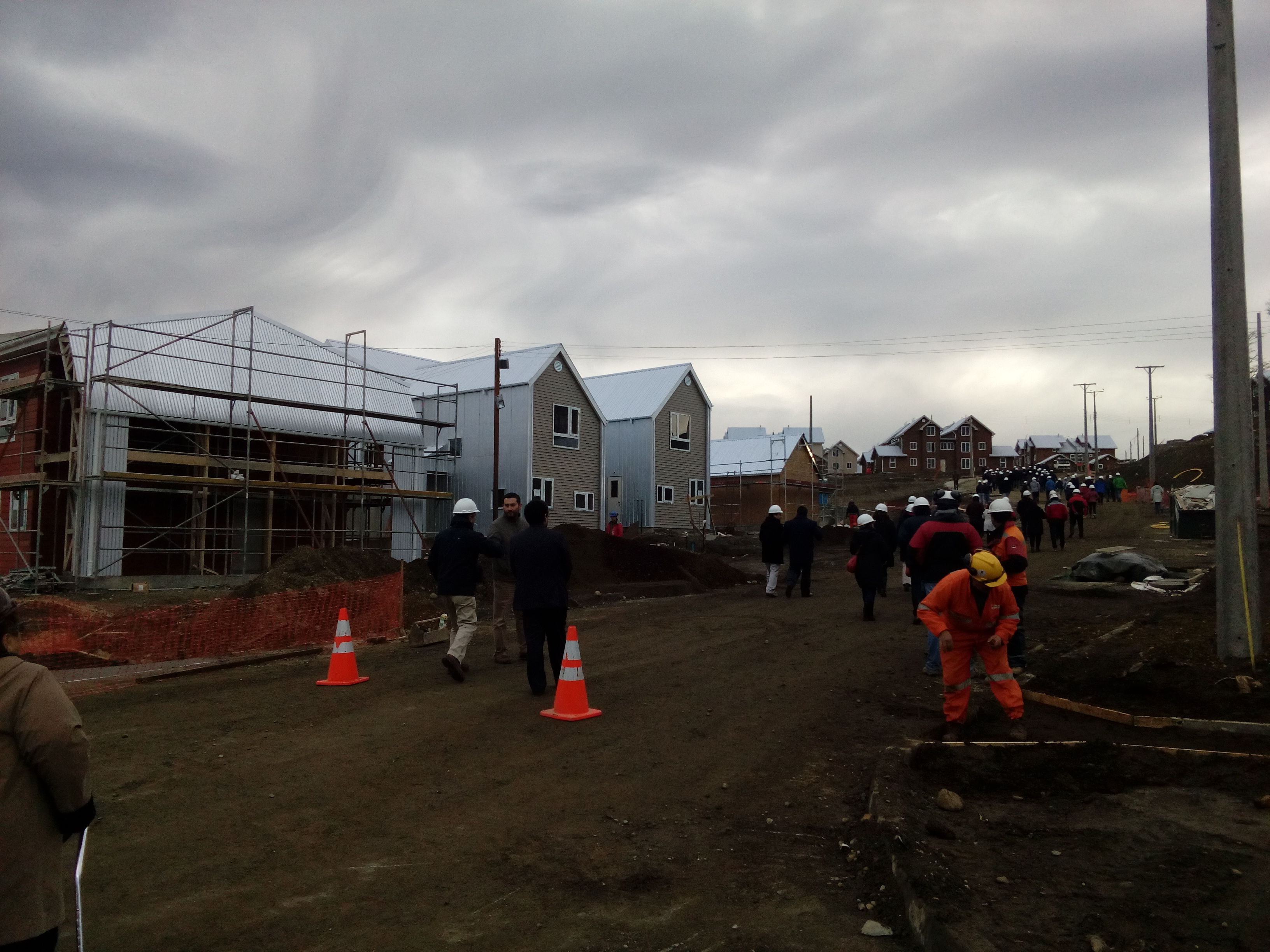 84% de avance tiene construcción de nuevas viviendas para pueblos originarios en Punta Arenas