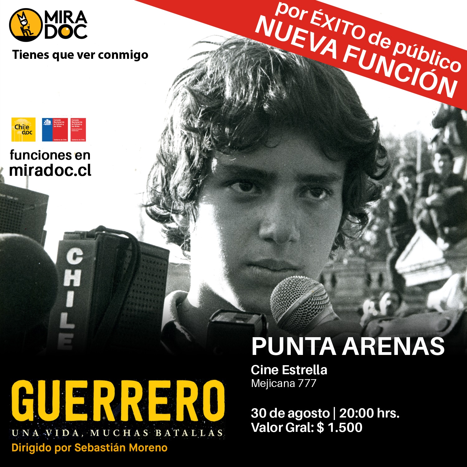«Guerrero» el documental histórico sobre Manuel Guerrero se exhibe en Punta Arenas