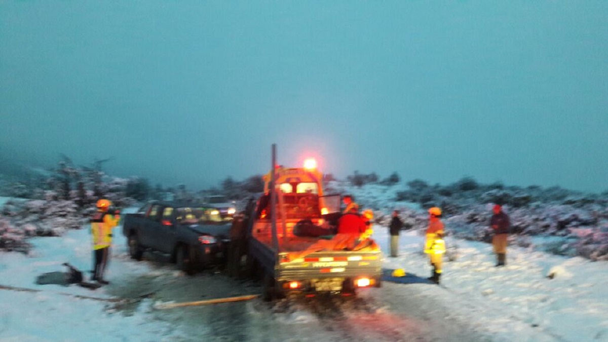 Choque frontal en la Ruta Y-290 dejó una persona grave. El accidente se registró a 40 kilómetros al Norte de Puerto Natales.