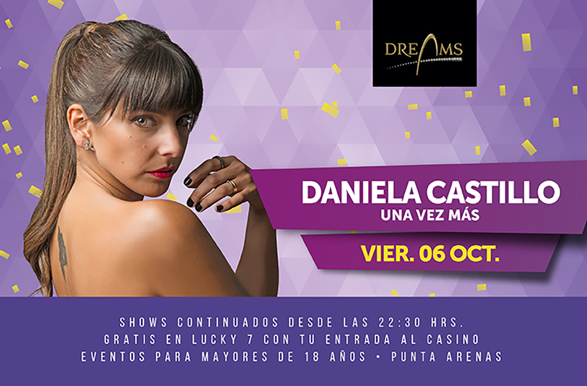 Daniela Castillo se presentará en Dreams Punta Arenas para mostrar su nueva apuesta