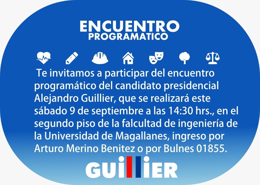 Encuentro programático de la candidatura de Alejandro Guillier tendrá lugar en Magallanes