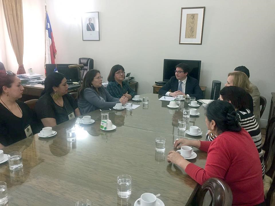 Mujeres indígenas de Magallanes se reunieron en Santiago con el Ministro de Desarrollo Social Marcos Barraza