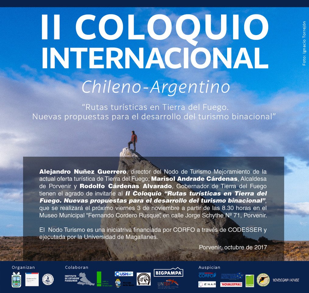 Convocan a Coloquio Binacional de Turismo en Tierra del Fuego