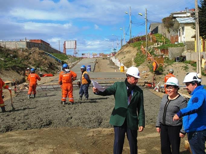 Avanza primer tramo de pavimentos en Prolongación Calle Ignacio Carrera Pinto de Punta Arenas