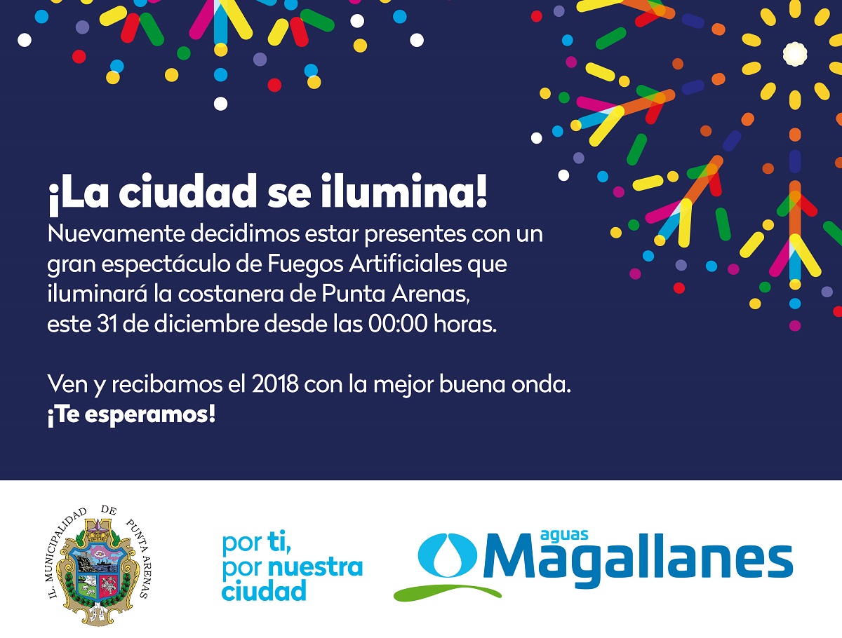 «La ciudad se ilumina», ven a celebrar el Año Nuevo con Aguas Magallanes este 31 de diciembre