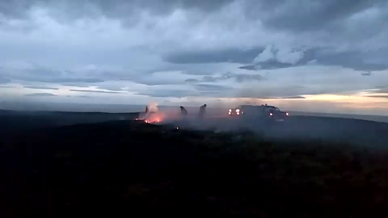 Unas 300 hectáreas fueron afectadas por incendio forestal camino a Monte Aymond