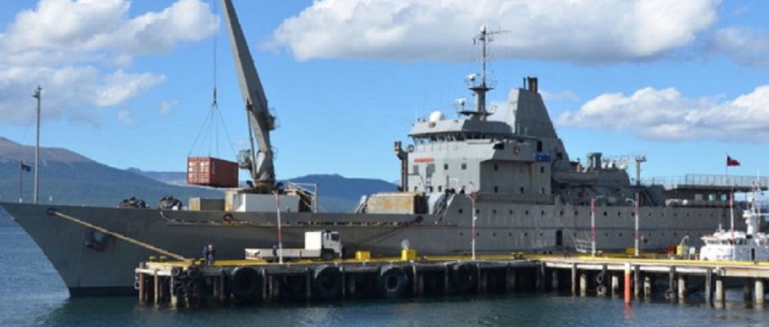 Buque «Aquiles» de la Armada inicia en Puerto Williams su Comisión Antártica 2018