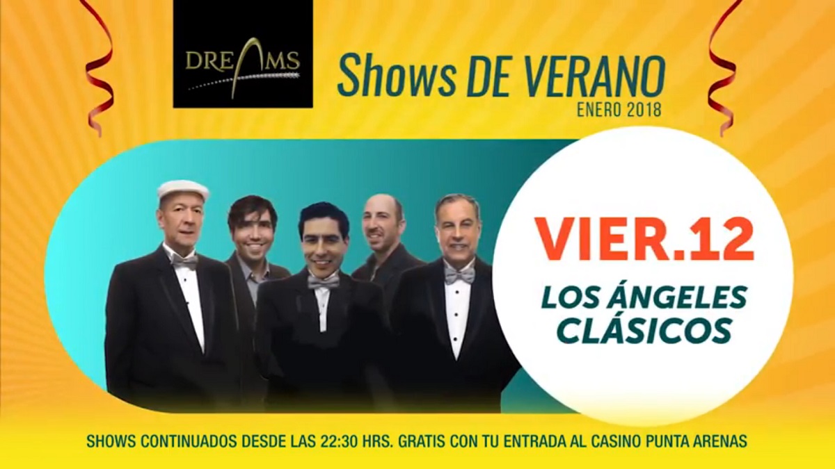 Grupo “Los Ángeles Clásicos” promete llenar de recuerdos el Casino Dreams puntarenense