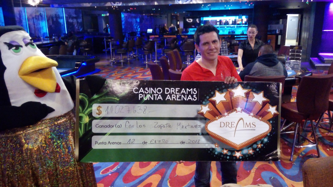 Ganó $ 11 millones en mesas de juego del Casino Dreams de Punta Arenas