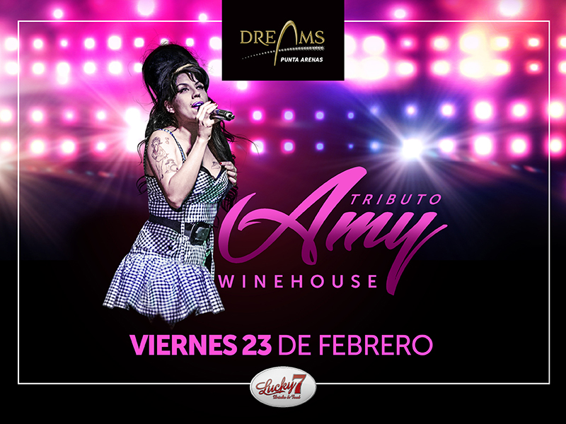 El próximo 23 de febrero se realiza tributo a Amy Winehouse en Casino Dreams de Punta Arenas