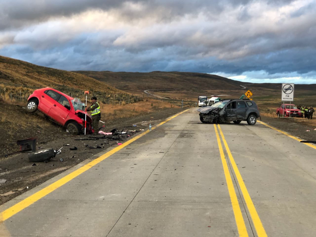 Un fallecido y seis lesionados en accidente vial en Tierra del Fuego