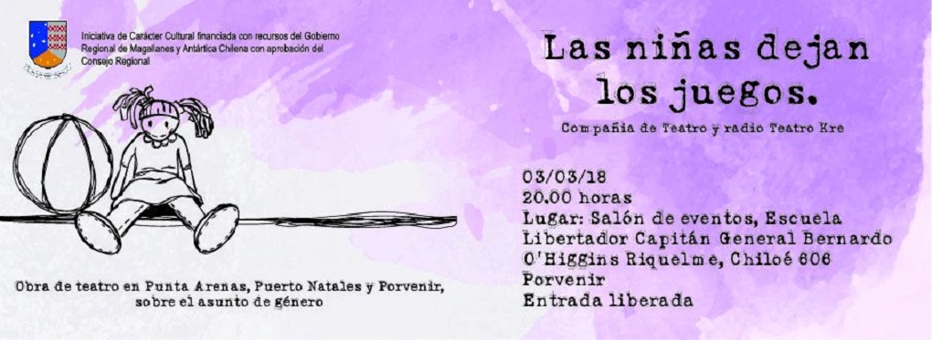 Obra de teatro “Las niñas dejan los juegos” se presenta en Porvenir