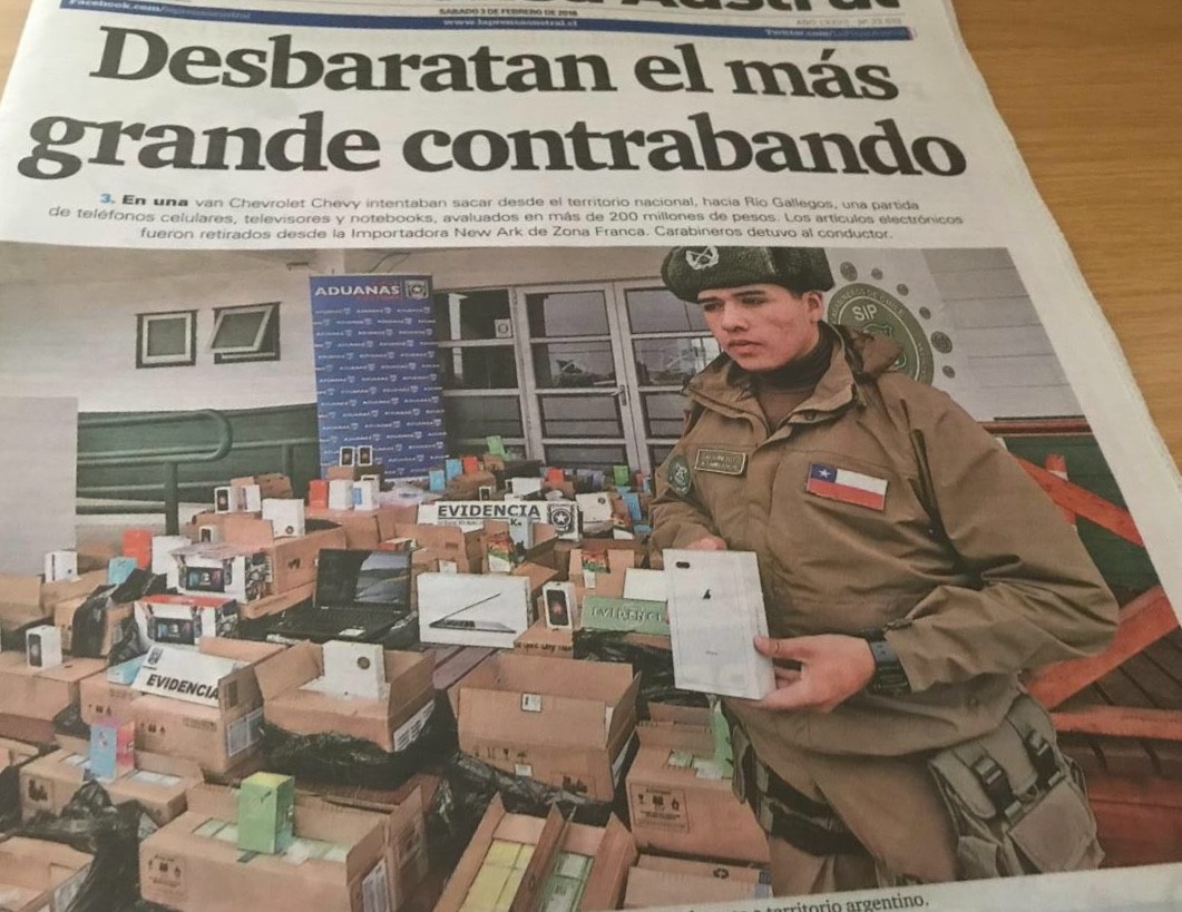 Funcionario de Carabineros dado de baja por receptación de celulares en Punta Arenas
