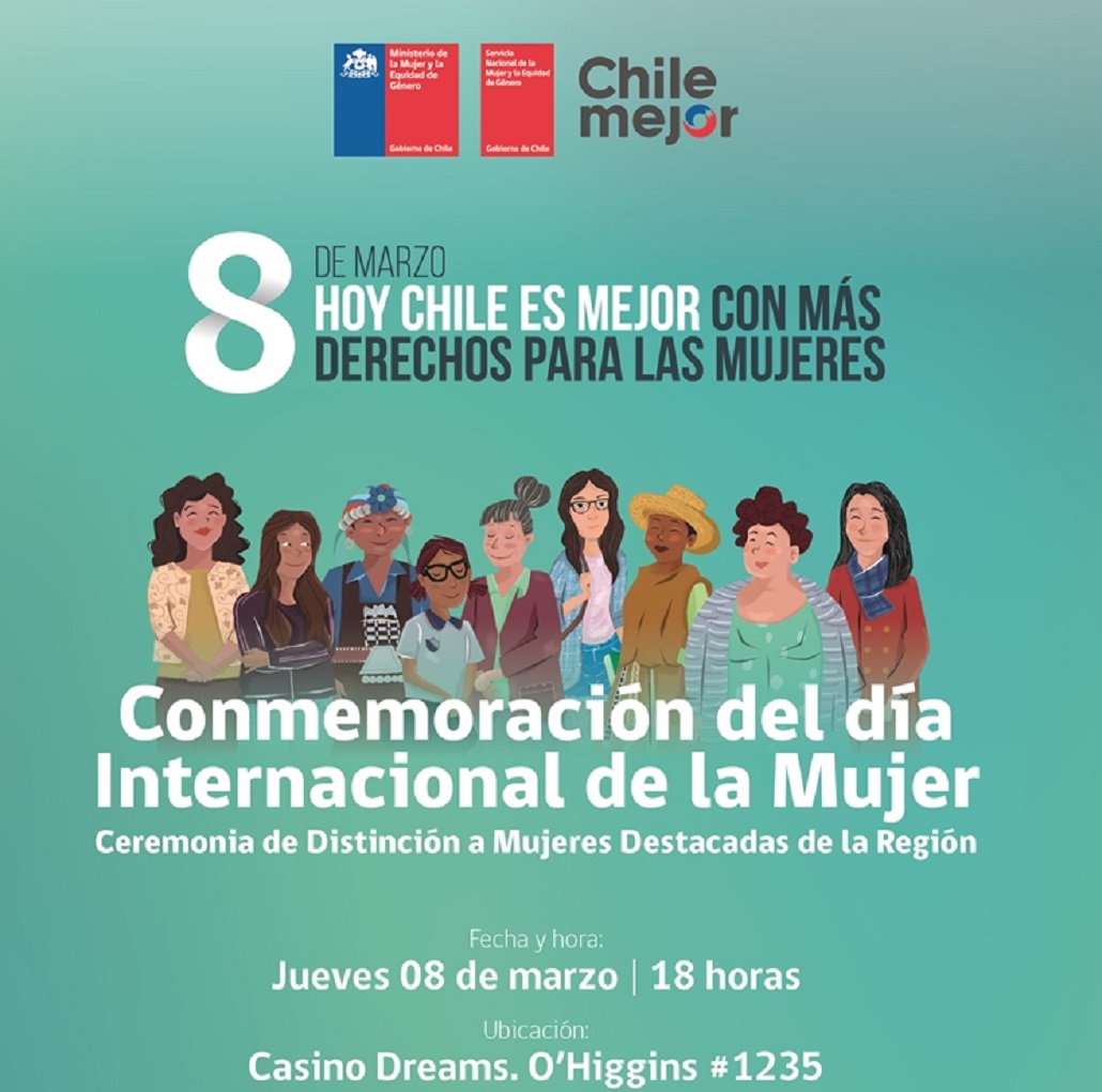 Día Internacional de la Mujer se conmemorará en Punta Arenas el 8 de marzo