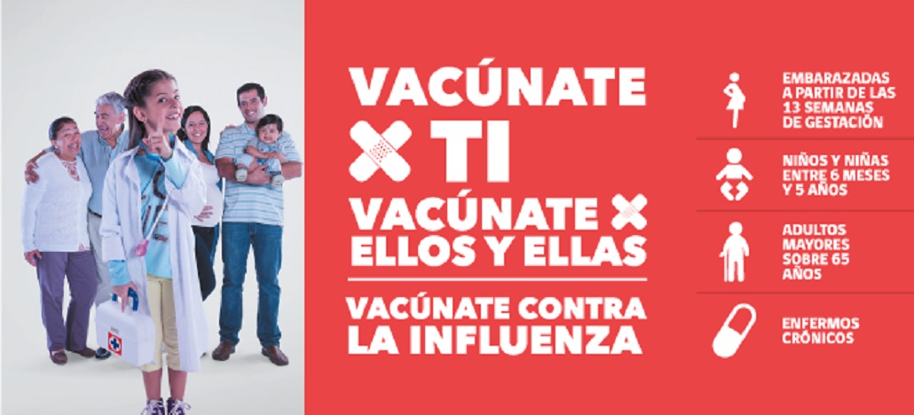 El miércoles 14 de marzo se inicia la Campaña de Vacunación contra la Influenza
