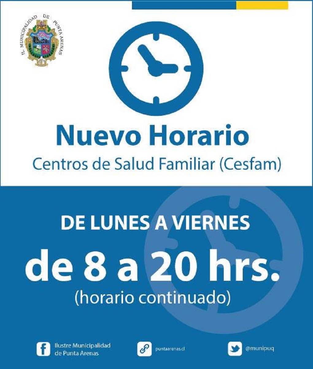 Se extienden horarios de funcionamiento de los CESFAM en Punta Arenas