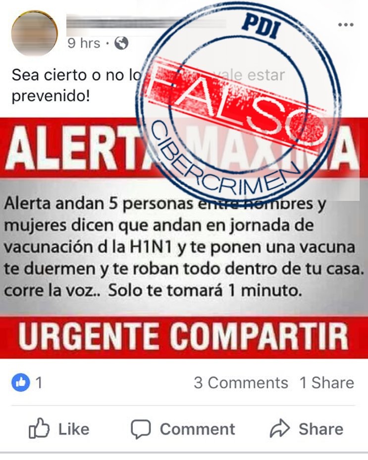 PDI de Magallanes advierte sobre falso correo circulando en redes sociales