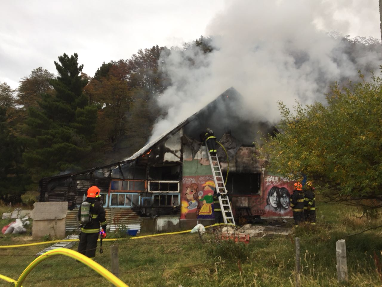 Vivienda se incendió en sector prolongación Ignacio Carrera Pinto