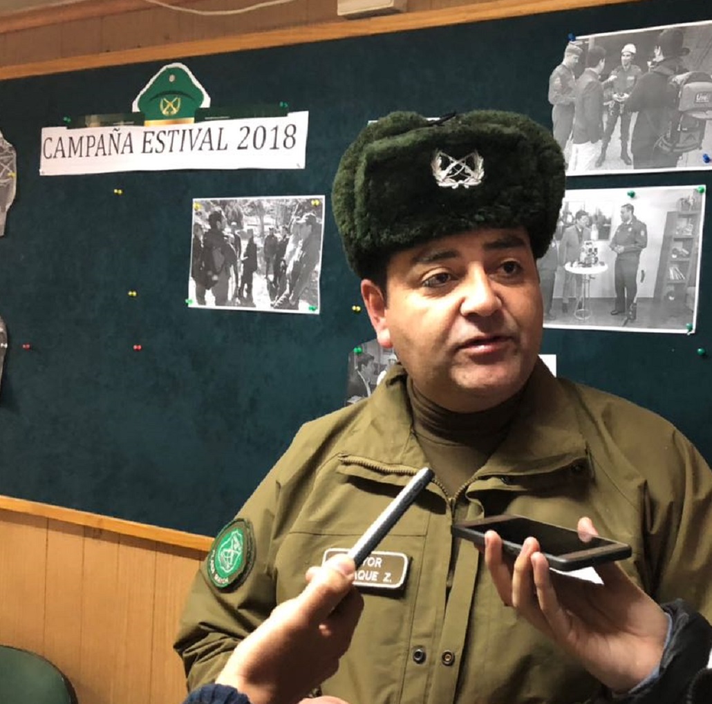 Mayor Hugo Jaque de la 1ª Comisaría de Carabineros resume intervenciones en emergencia por lluvias en Punta Arenas