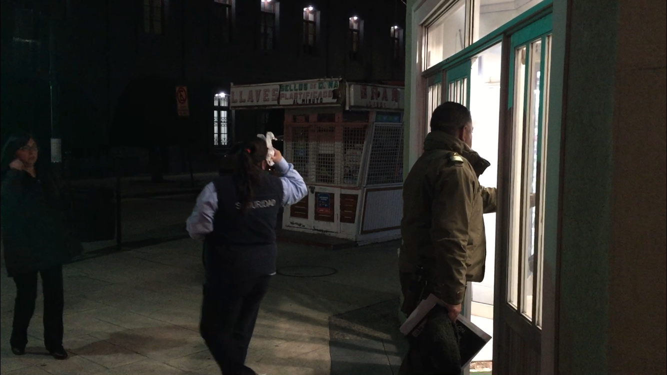 Carabineros detuvo a sujeto que agredió a guardia de seguridad de céntrica farmacia