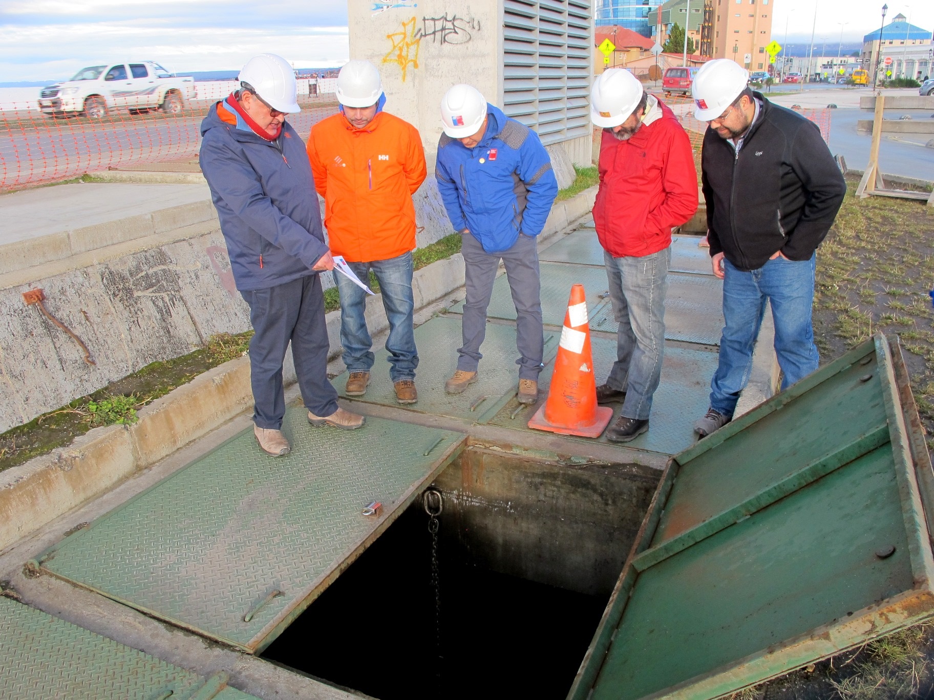 eremi de Vivienda y Urbanismo inspeccionó obras de mantención de la Red Secundaria de Aguas Lluvias