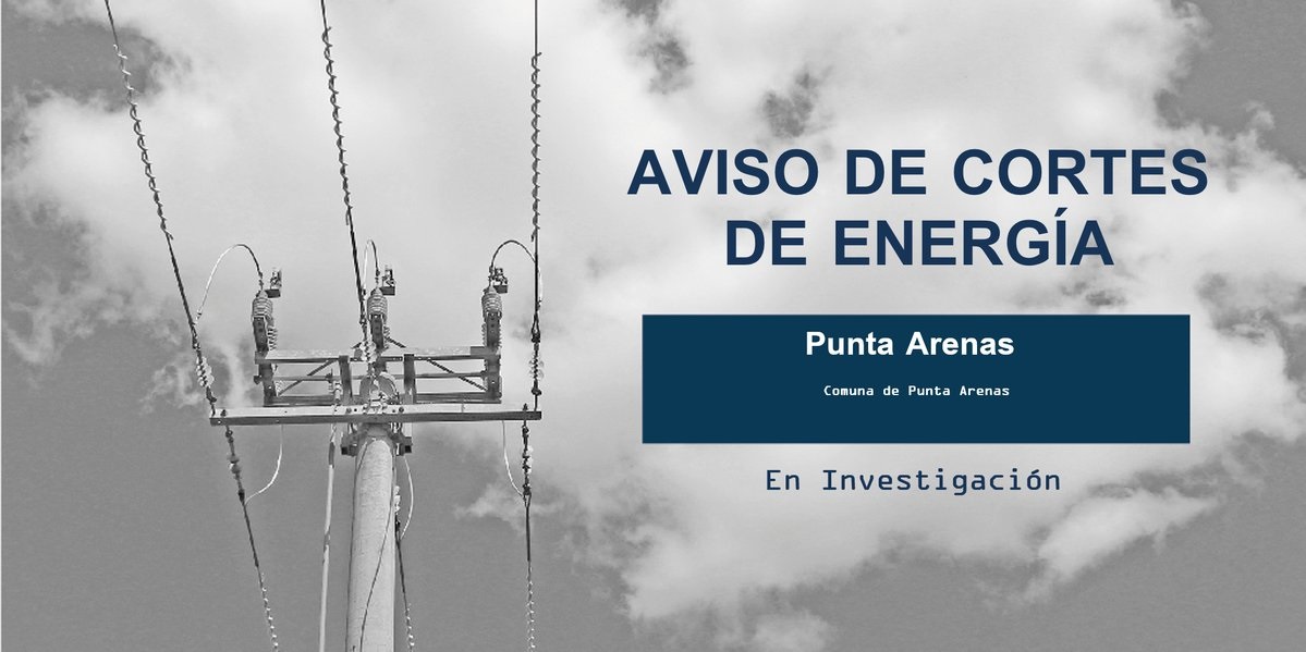 Usuarios reportan cortes de energía eléctrica en distintos sectores de Punta Arenas