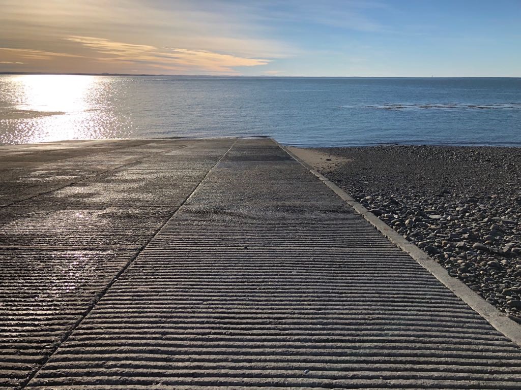 Finalizaron obras de conservación de rampa en Bahía Azul para transbordadores