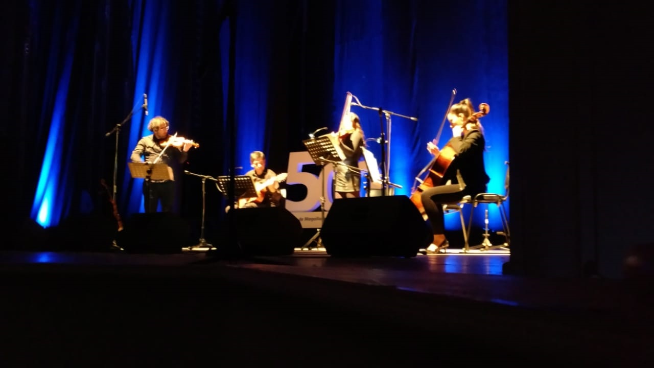 Cuarteto de cuerdas Lastarria se presentó en el Teatro Municipal de Punta Arenas
