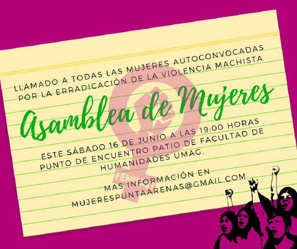 Convocan a asamblea de mujeres en la Universidad de Magallanes