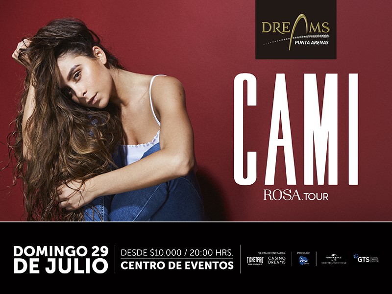Camila Gallardo el 29 de julio en Casino Dreams