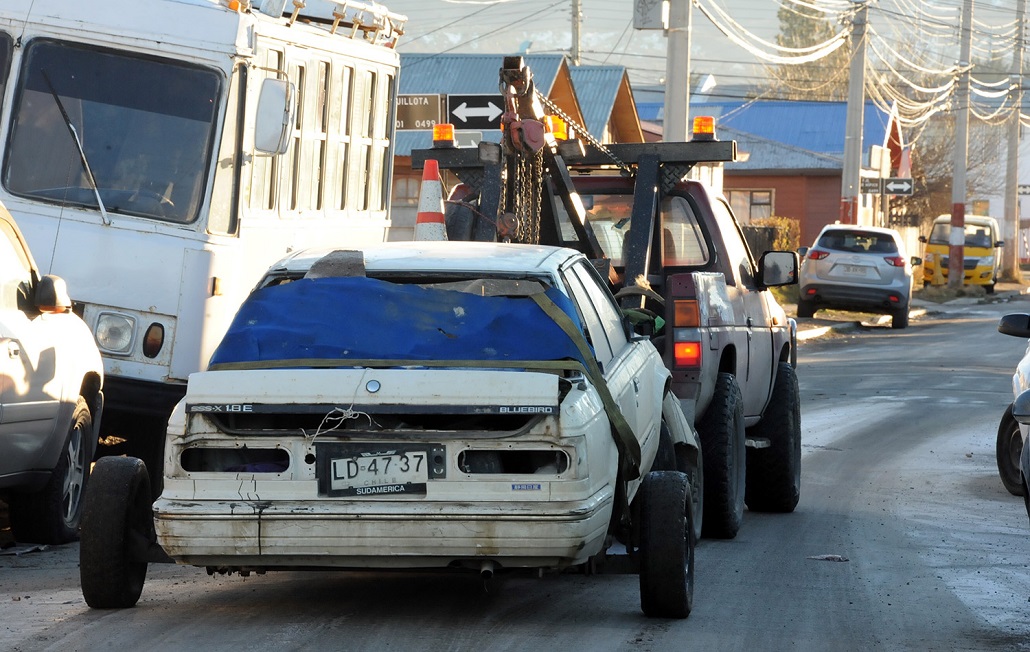 Se retirarán más de 1.000 vehículos abandonados en las calles de Punta Arenas