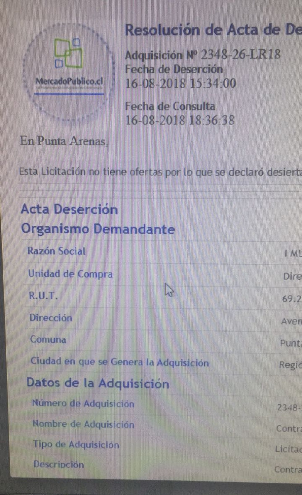Declarada desierta la licitación para el Leaseback de la Municipalidad de Punta Arenas: Alcalde convocó a reunión extraordinaria del Concejo