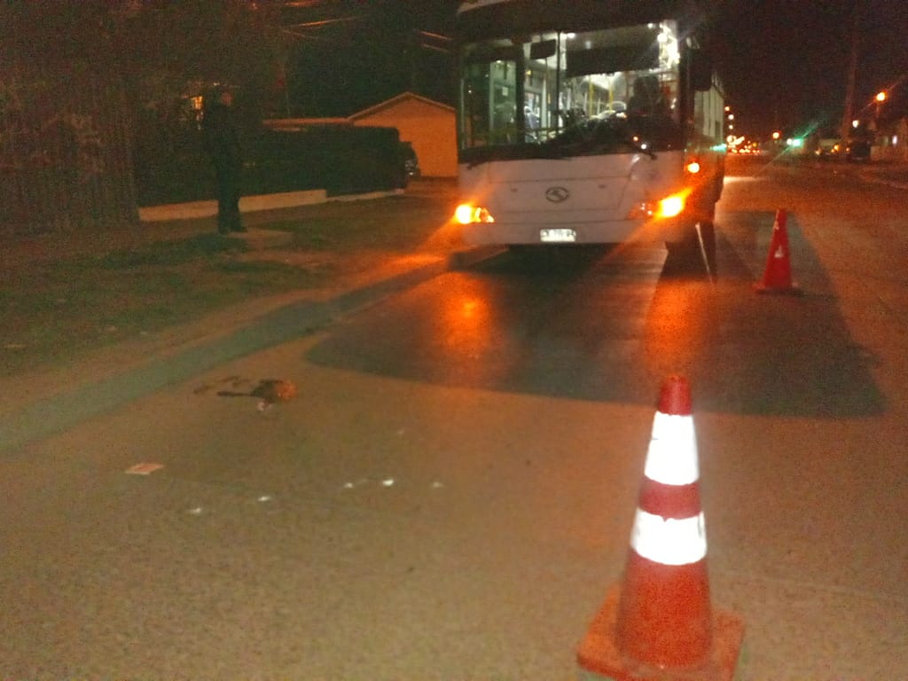 Tras atropello de peaton en el Barrio Prat, conductores del transporte mayor manifiestan preocupación por baja iluminación de algunas calles de Punta Arenas