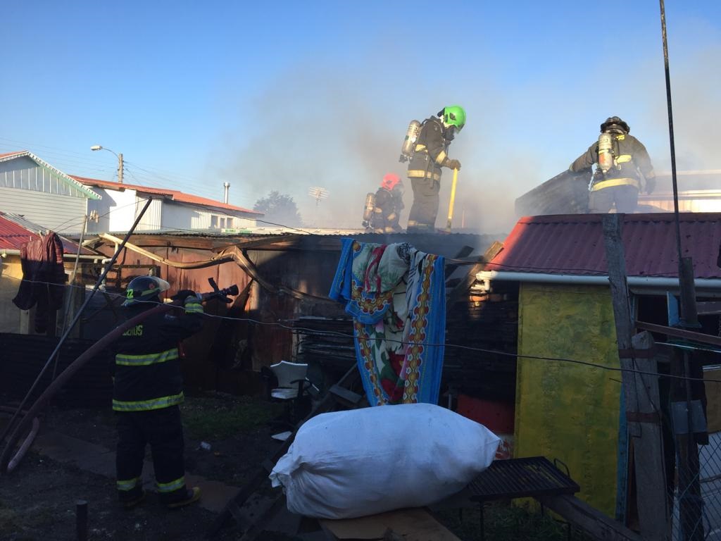 Incendio consumió totalmente una vivienda en la población 18 de Septiembre