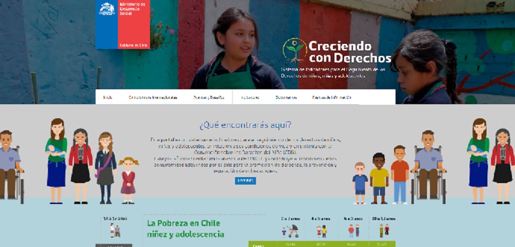 Nuevo sitio web institucional “Creciendo con Derechos” lanzó el Ministerio de Desarrollo Social