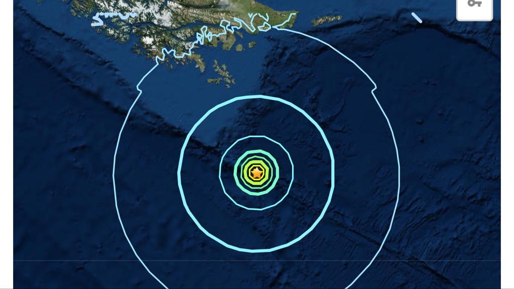 Sismo de magnitud 6.3 grados en Cabo de Hornos