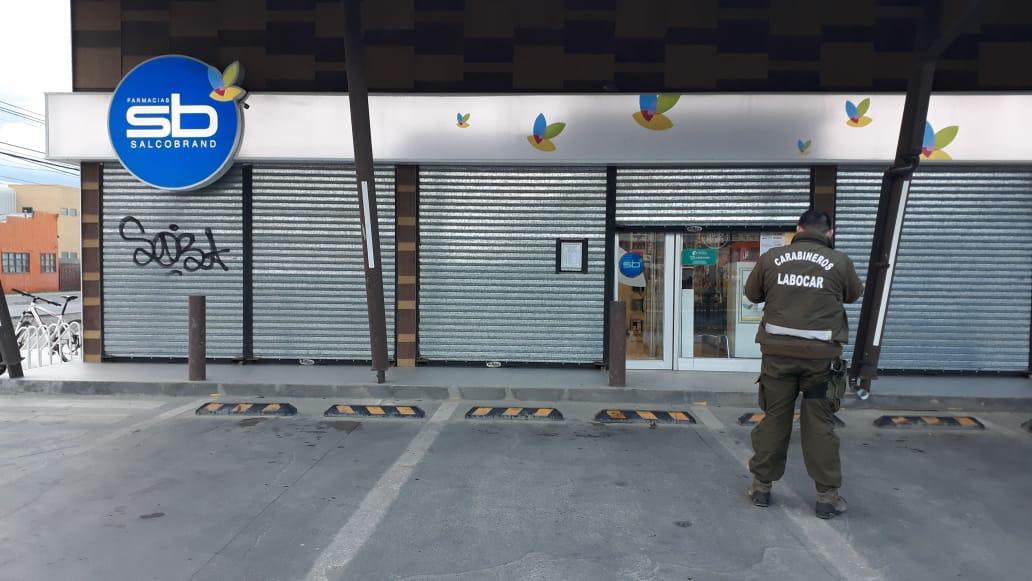 Roban en local de farmacias Salcobrand en Punta Arenas
