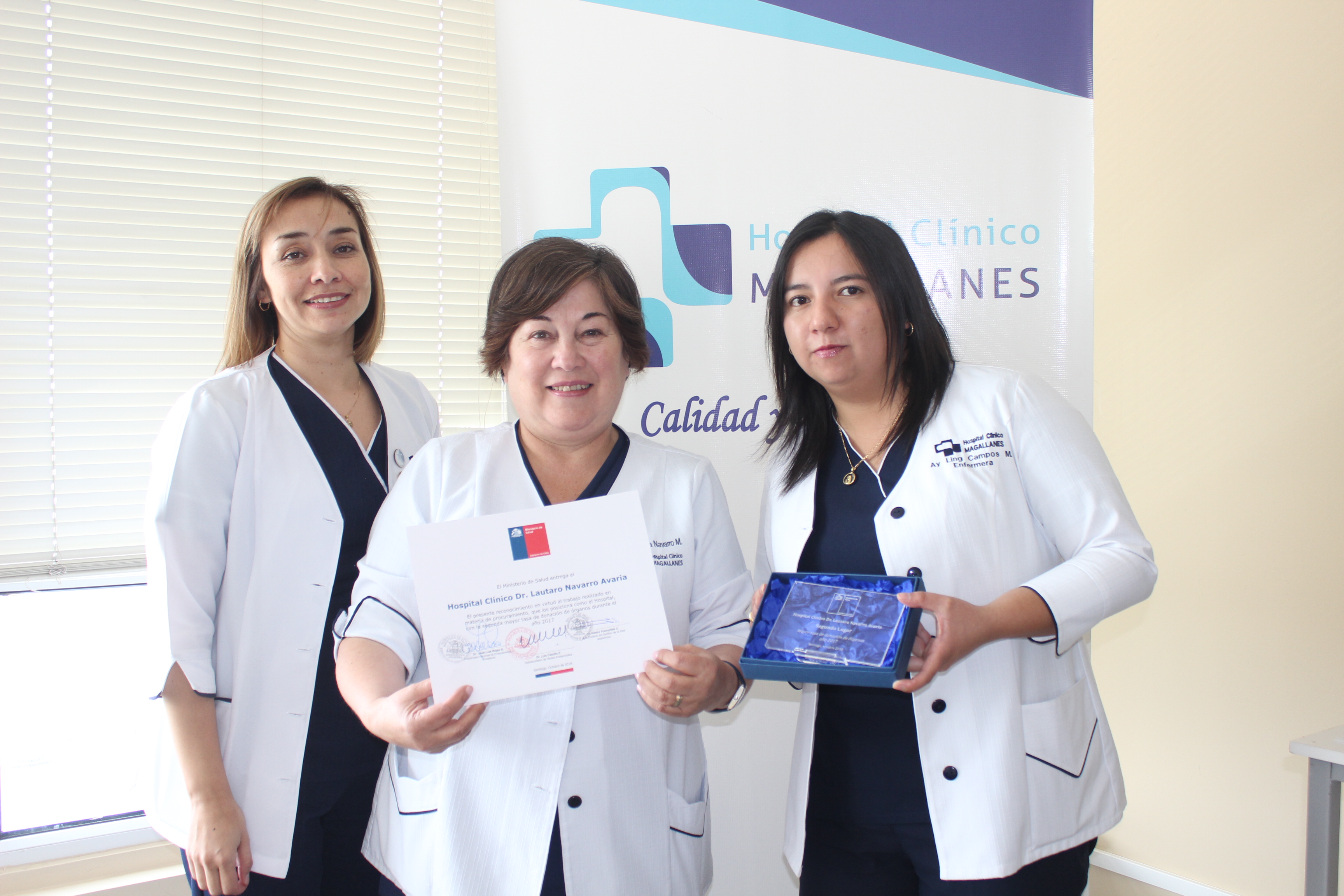 Hospital Clínico Magallanes es reconocido con el 2º lugar a nivel nacional en tasa de donación de órganos