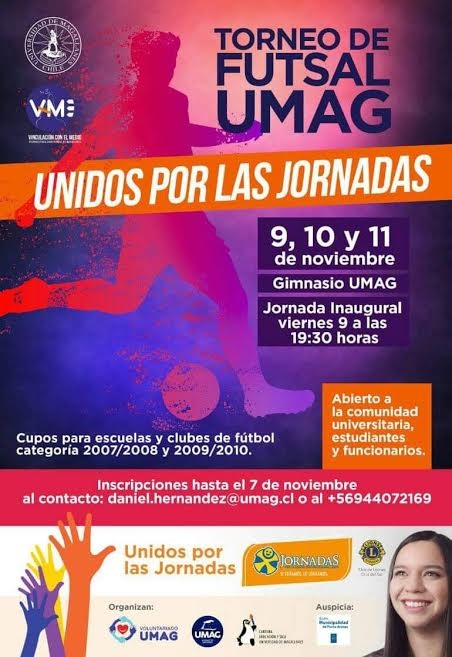 Voluntariado UMAG convoca a torneo de futsal inclusivo en apoyo de las Jornadas del Niño Impedido