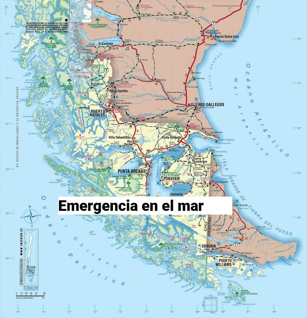 Se declaró alerta de búsqueda de una lancha de apoyo a faenas salmoneras en Ultima Esperanza y tripulantes fueron rescatados