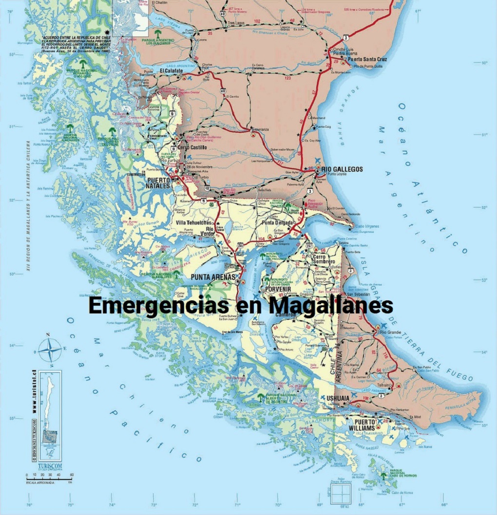 ONEMI declara alerta preventiva en Magallanes por fuertes vientos
