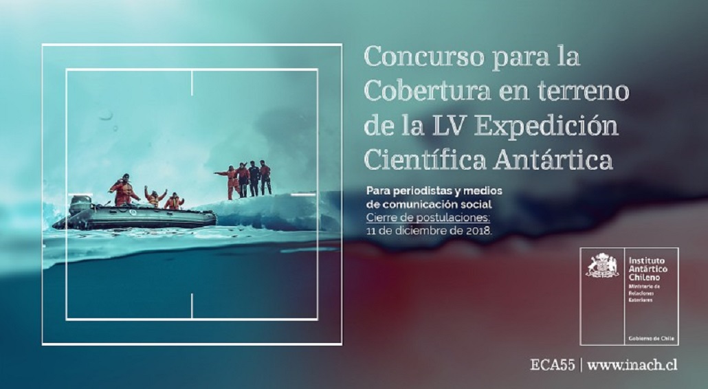 INACH abre concurso para periodistas en la próxima temporada Antártica 2018-2018