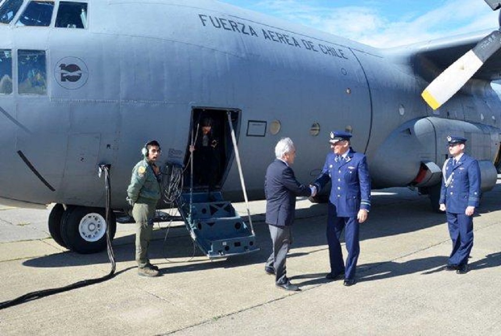 Presidente Sebastian Piñera regresó a Santiago tras visita a Puerto Williams