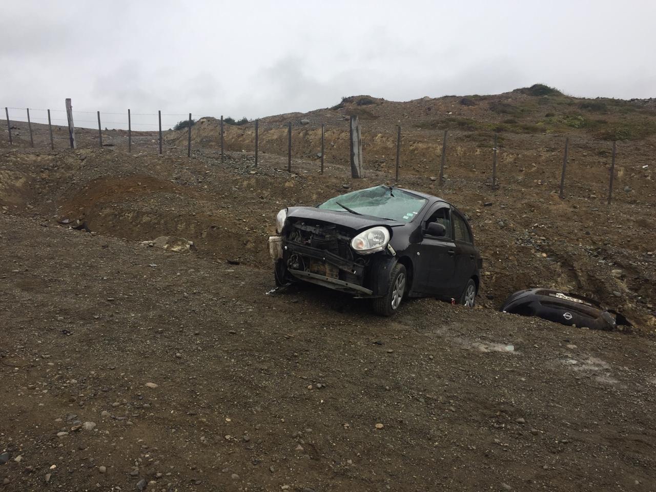 Un lesionado fue el saldo de un volcamiento camino al Andino esta mañana
